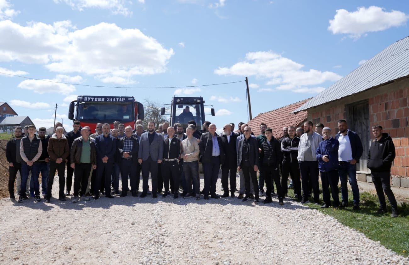 Kabinet ministra Zukorlića podržao asfaltiranje puta u selu Paljevo